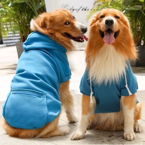Plaid Dog Hoodie Pet Clothes Sweaters with Hat and Pocket Christmas Classic Plaid Small Medium Dogs Dog Costumes